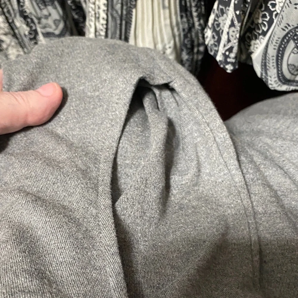 Avenue Black, grey and White button up top and gray pants set plus size 30/32